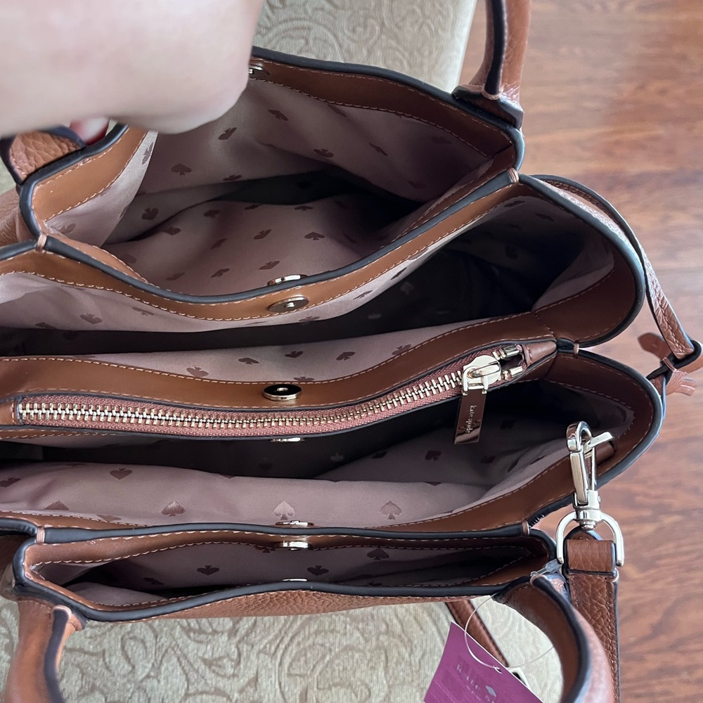 Cognac Kate Spade Satchel Purse - Picture 4 of 8
